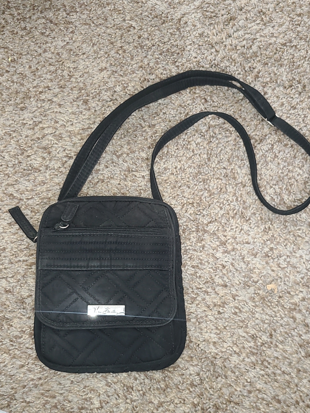Vera Bradley Black Quilted Crossbody Bag